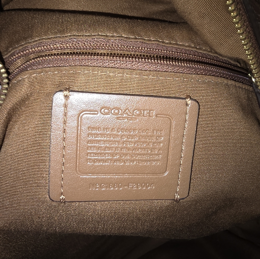 🎒 Brown Coach Leather Classic Backpack - Preloved Condition - Picture 3 of 12
